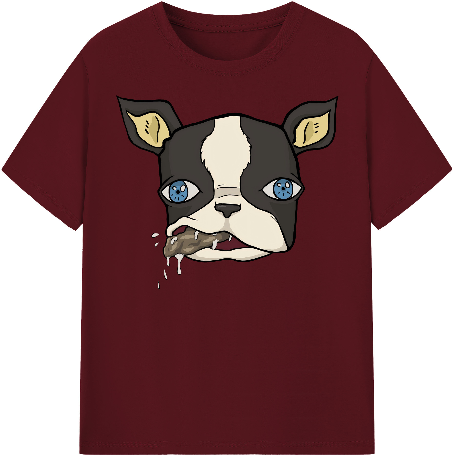（画像用） ジョジョの奇妙な冒険 イギー JoJo's Bizarre Adventure Iggy 綿100％半袖Tシャツ（フロントプリント）